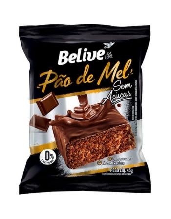 Pão de Mel Zero - BeLive - Display 10 x 45g