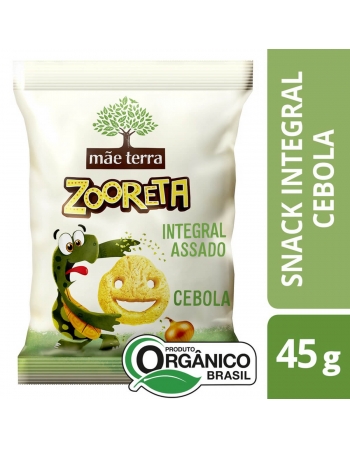 Zooreta Salgadinho Cebola Orgânico - MÃE TERRA - 45g