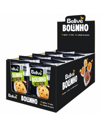 Bolinho Coco com Gotas Chocolate - Belive - Display 10 X 40g