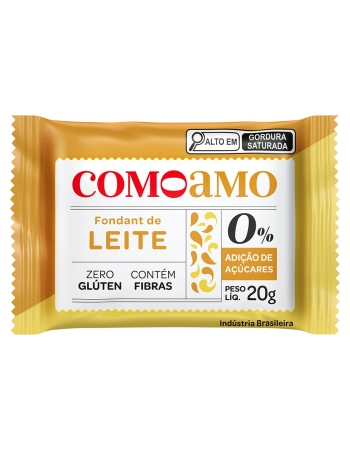 DOCE DE LEITE ZERO COMOAMO 16X20G