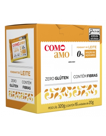 DOCE DE LEITE ZERO COMOAMO 16X20G
