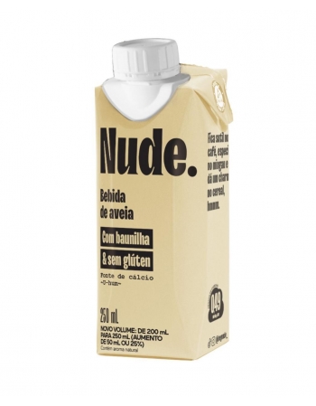 Bebida de Aveia Baunilha To Go Sem Glútem e Zero Lactose - NUDE - 250ml