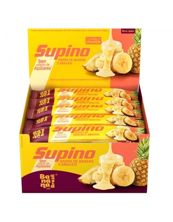 Barra de Frutas Supino Banana Morango Zero - BANANA BRASIL - 20x24g