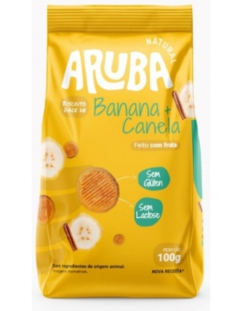 Biscoito Doce de Banana e Canela - ARUBA - 100g