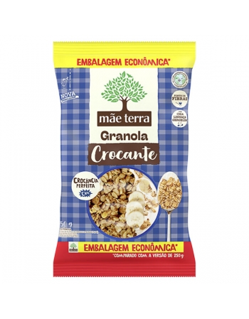 Granola Integral Crocante - MÃE TERRA - Pacote Econômico de 750g Crocância Perfeita