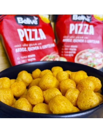 Snack Pizza - Belive - Unidade 35g com Arroz, Quinoa e Lentilha