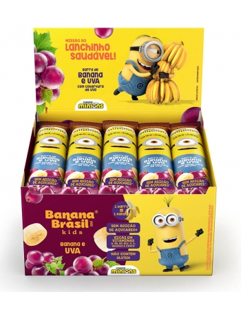 Barra de Frutas Kids Uva - Banana Brasil - Display de 20 x 22g
