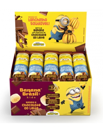 Barra de Frutas Kids Chocolate ao Leite- Banana Brasil- Display 20x22g
