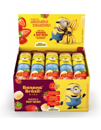 Barra de Frutas Kids Morango - Banana Brasil - Display 20x22g