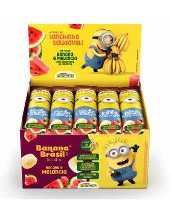Barra de Frutas Kids Melancia - Banana Brasil - Display de 20 x 22g