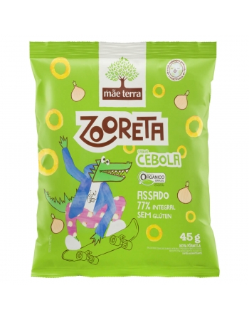 Zooreta Salgadinho Cebola Orgânico - MÃE TERRA - 45g