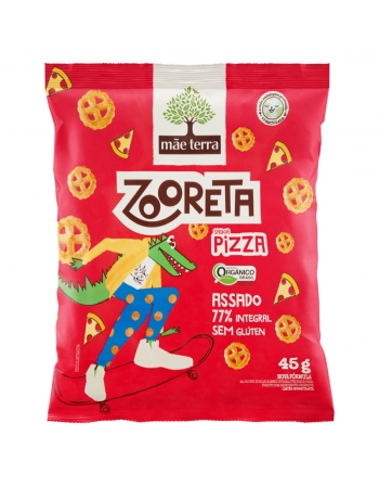 Zooreta Salgadinho Pizza Orgânico - MÃE TERRA - 45g