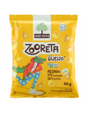 Zooreta salgadinho queijo orgânico - Mãe Terra - 45g