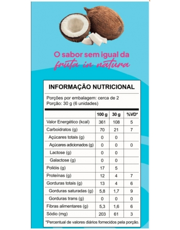 Biscoito Doce de Coco Zero Proteico - ARUBA - 50g