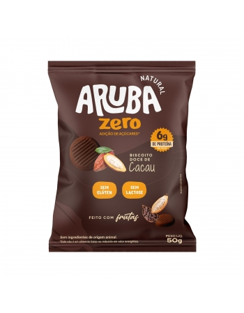 Biscoito Doce de Cacau Zero Proteico - ARUBA - 50g