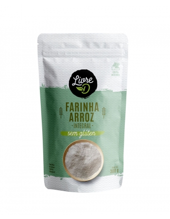 Farinha de Arroz Integral - LivreD - 300g - Sem Glúten