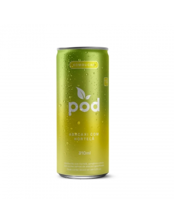 Kombucha POD Abacaxi e Hortelã - POD - lata 310ml / fardo 12