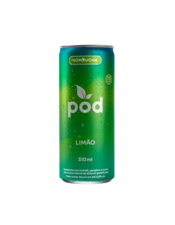 Kombucha POD Limão - POD - lata 310ml / fardo 12