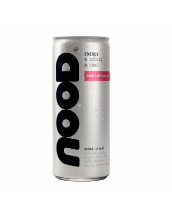 Kombucha NOOD Energy Pink Lemonade - POD - lata 269ml / fardo com 12