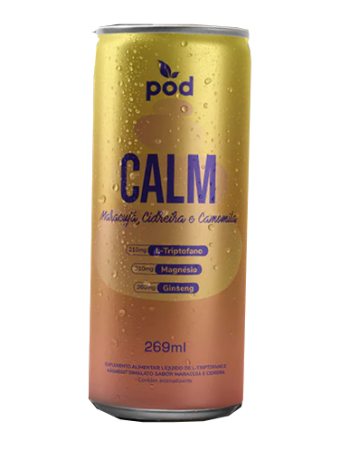 Kombucha Calm Maracujá, Cidreira e Camomila - POD - lata 269ml / fardo com 12
