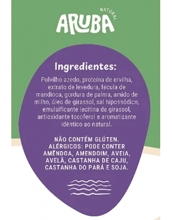 Biscoito Polvilho Proteico Cebola e Salsa - ARUBA - 50g - Com 10g de proteína