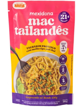 Mac Tailandês – Talharim Proteico sem glúten - MEXIDONA - 100g rende 450g