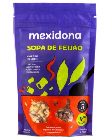 Sopa de Feijão sem glúten - MEXIDONA - 115g