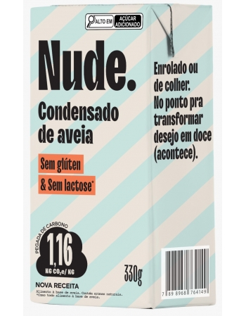 -Leite- Condensado de Aveia Sem Glúten Zero Lactose - Nude - 330g