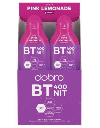 Gel BT Nitrato Pink Lemonade com Cafeína e Citrulina - DOBRO - Display 10x30g