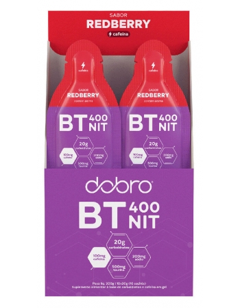 Gel BT Nitrato Redberry com Cafeína - DOBRO - Display 10x30g