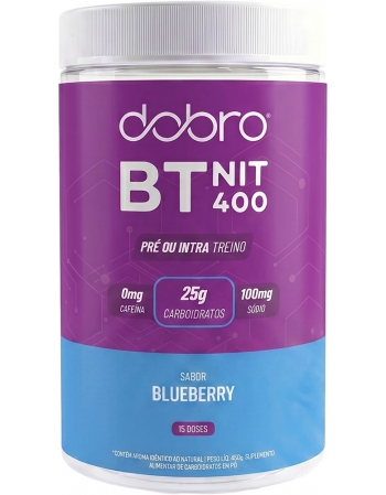 BT Nitrato 400 Blueberry - DOBRO - Pote 450g Pré e Intra Treino