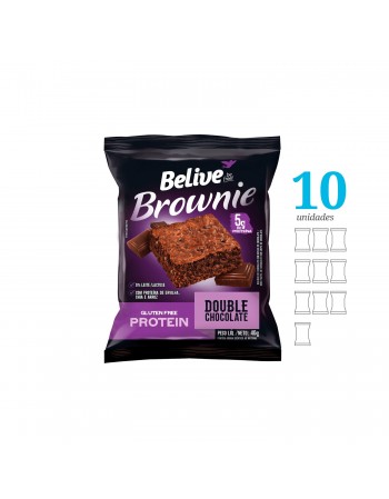 Brownie Double Chocolate Protein - Belive - Display 6 X 40g