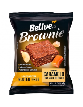 Brownie Caramelo - Belive - Display Com 10 Unidades De 40G