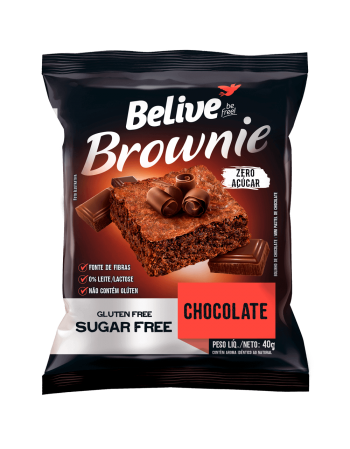 Brownie Chocolate - Belive - Display Com 10 Unidades De 40G