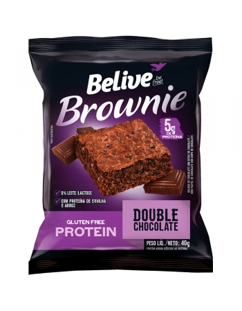 Brownie Double Chocolate Protein - Belive - Display 6 X 40g